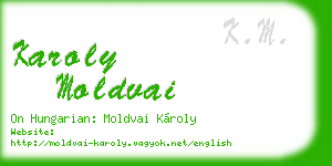 karoly moldvai business card